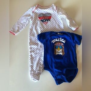 Tommy Hilfiger 4th of July Set of 2 Infant Pieces